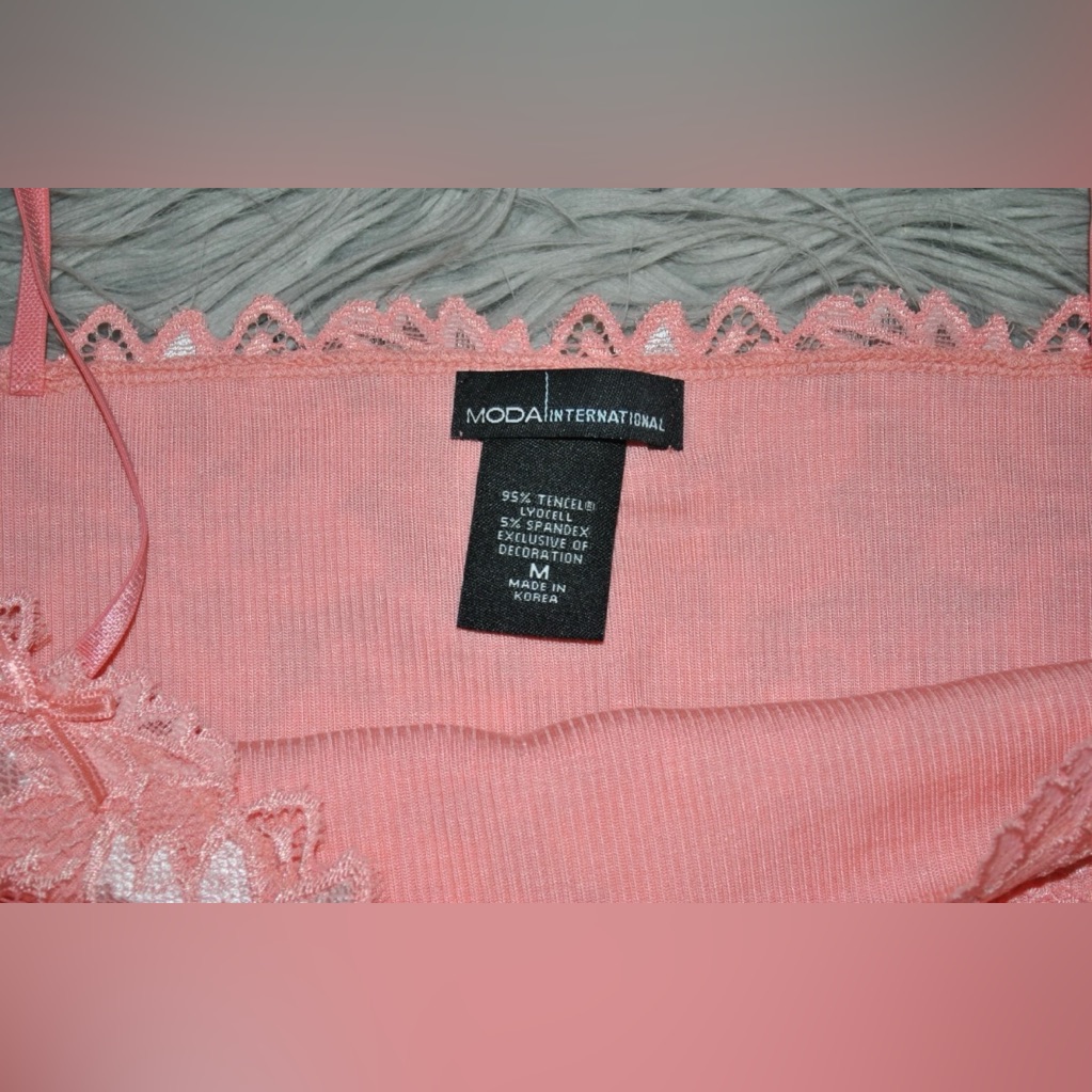 Moda International Victoria's Secret Y2k Lace Strappy Tank Cami Size M Nwot — image 3 of 4